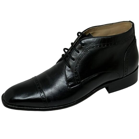 NEW Giorgio Brutini Blackjack Leather Beatle Boots Mens Lace Up Sz 7.5 ITALY main image 7